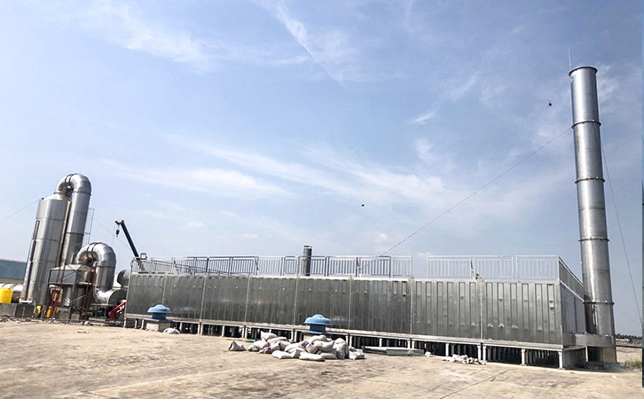 噴漆廢氣治理 生物法廢氣處理工程現(xiàn)場(chǎng)