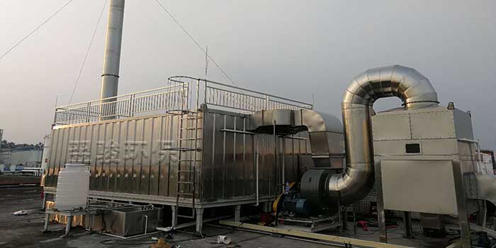 噴油廢氣(高效脫漆塔+生物法)處理工藝