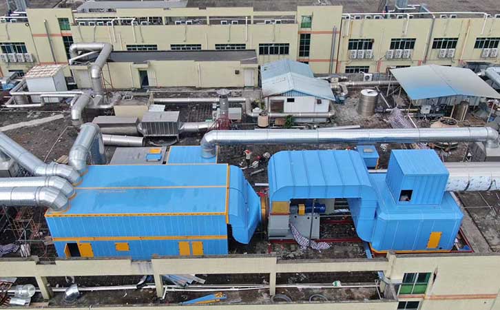 CO催化燃燒廢氣處理設(shè)備噴漆廢氣處理工程案例