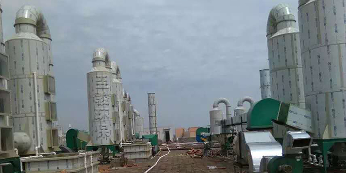 塑膠廠廢氣處理設(shè)計方案玻璃鋼酸霧凈化塔廢氣處理