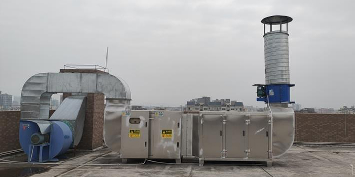 點膠、烘烤工序廢氣處理工程案例實拍-翌駿環(huán)保